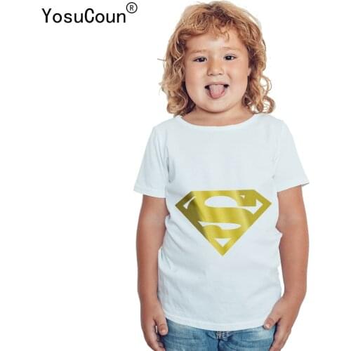 Brand Super Hero Boys T-Shirts Cartoon Clothing Kids Tops For Girls Short SleeveT140X