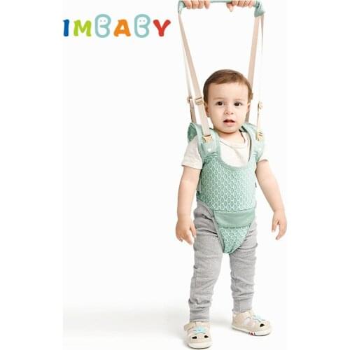 IMBABY Multifunctional Baby Walker Belt Infant Toddler Belt Safety Anti-Fall Four Wearing Modes Kid Traction Rope With Bibs Gift