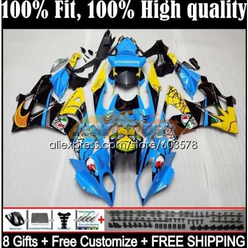 Injection For BMW S1000RR 2009 2010 2011 2012 2013 2014 44CL.2 S 1000 RR 1000RR S1000 RR 09 10 11 12 13 14 Fairing Shark blue