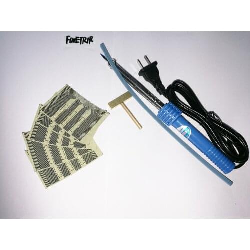 5pcs For Opel Zafira Omega Vauxhall LCD pixel failure repair kits flat Cluster cable ribbon + 1pc soldring iron welding Gun