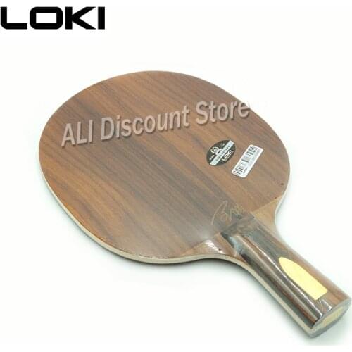 LOKI Black Flame Professional Rosewood Table Tennis Blade 5 Layers Ping Pong Blade Balance Performance Table Tennis Racket