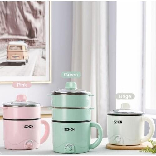 Mini Rice Cooker Multi Electric Steamer Cooking Appliances Kitchen Cooking Pots Hot Single/Double Layer Non-stick Pan