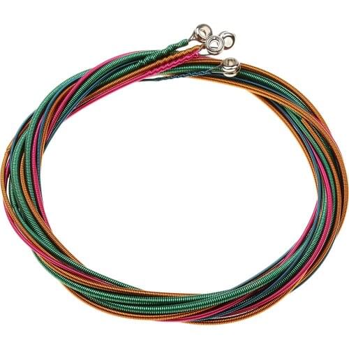 Set of 4 Pieces Colorful Bass Strings G/D/A/E Nickel Alloy for Bass Guitar Accessory Musicians Gift