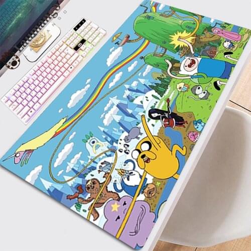 Gaming Pads Mouse Xxl Gamer Desk Keyboard Deskmat Extended Table Pads Cheap Laptop Carpet Computer Anime Mat Adventure Time Pads