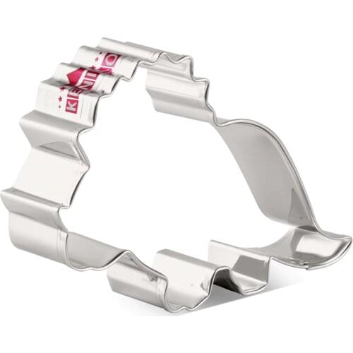 KENIAO Stegosaurus Cookie Cutter - 10.4 x 7 cm - Dinosaur Biscuit and Fondant Cutter - Stainless Steel