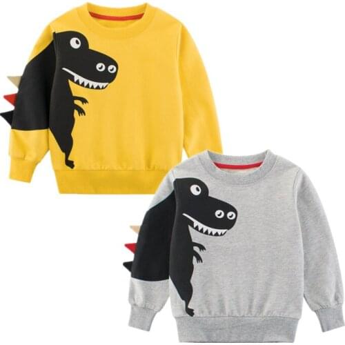 Autunm winter Childrens Sweater Clothing boy Cartoon Dino Hoodie Clothes Baby Boys Sweatshirt Long Sleeved Clothes Tops