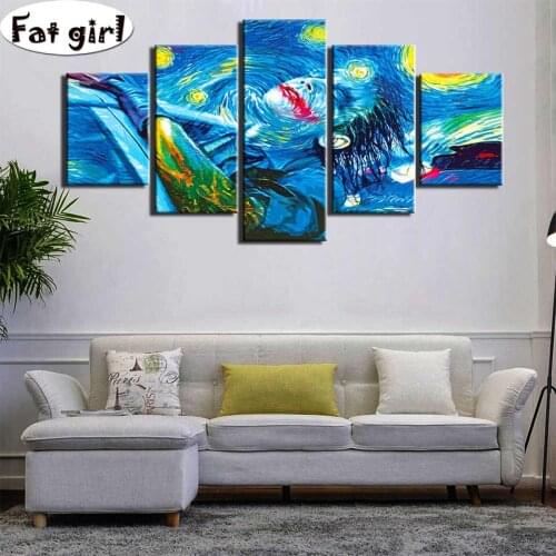 Full Square/Round 5D DIY Diamond Painting Abstract art painting famous movie star 3D Rhinestone Embroidery Cross Stitch decor