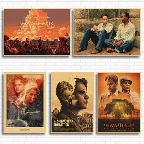 The Shawshank Redemption Kraft Paper Poster Bar Cafe Living Room Dining room Wall Decorative Paintings