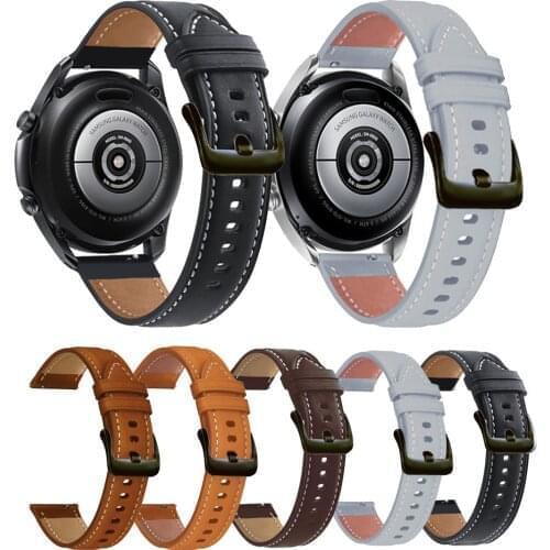 Leather Watchband Strap for Xiaomi Huami Amazfit GTR 47mm/gtr 2 2e/Stratos 3 2 2S Bracelet Band 22mm Sport Wristband Correa