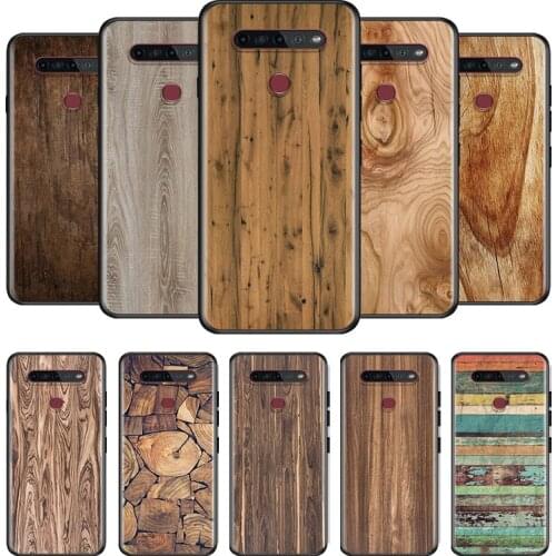 Pattern Wood Textures For LG G8 V30 V35 V40 V50 V60 Q60 K40S K50S K41S K51S K61 K71 K22 ThinQ 5G Phone Case