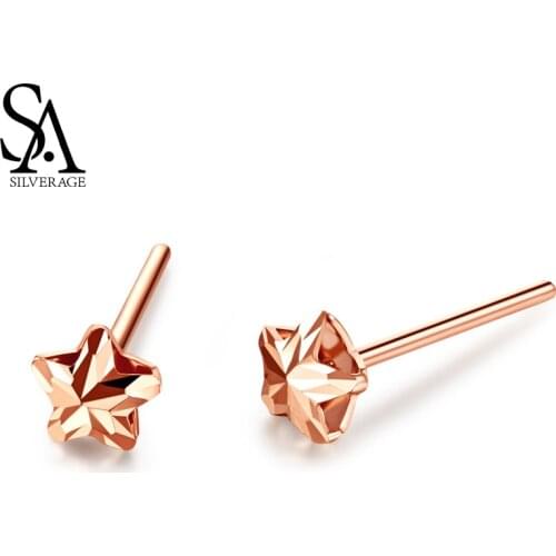 SA SILVERAGE Women's Gold Earrings