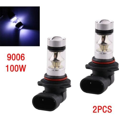 2PCS Light 9005 9006 LED Headlight Bulbs 100W Fog Light Headl Lamp Bulb 2000LM 8000K LED Bulb