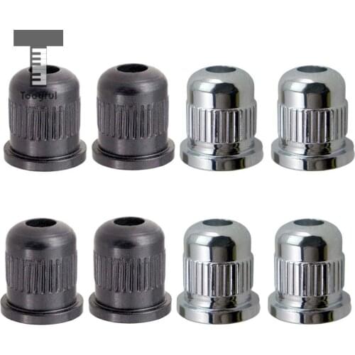 Tooyful 4 Pcs Electric Bass Guitar String Mounting Ferrules Bushing for Thru Body