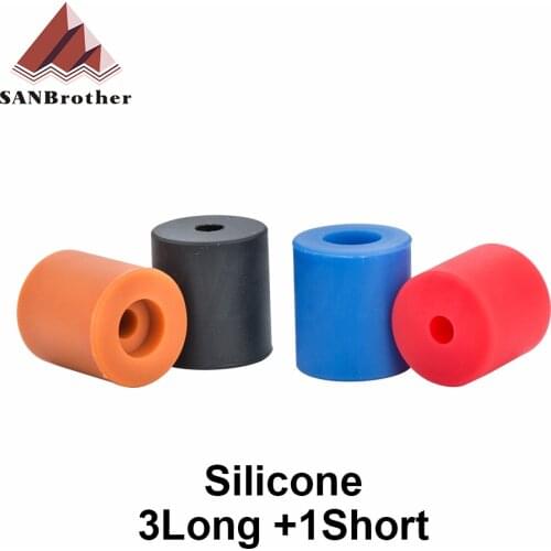 High Temperature Silicone Solid Spacer Hot Bed Leveling Column 3Long +1Short For CR-10/ CR10S Ender-3 3D Printer Parts
