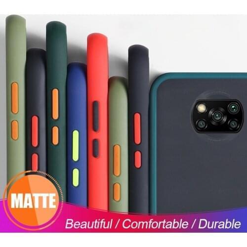 For xiaomi poco x3 x 3 pocox3 pro nfc shell protective coque xiomi poco x3 pro case matte translucent soft socilione phone case