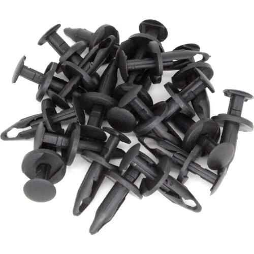 1/4” Hole Nylon Push-Type Retainer Extension Panel Clips For Ford W705436-S300 Set of 20 Expansion Rivet