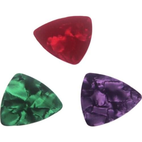 10pcs Celluloid Guitar Picks Plectrums 0.46mm - Assorted Color