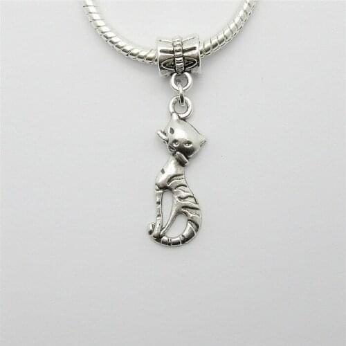 25pcs Classic pendants fit Pandora charms bracelet DIY pendant beads dangle Cat charm for jewelry making