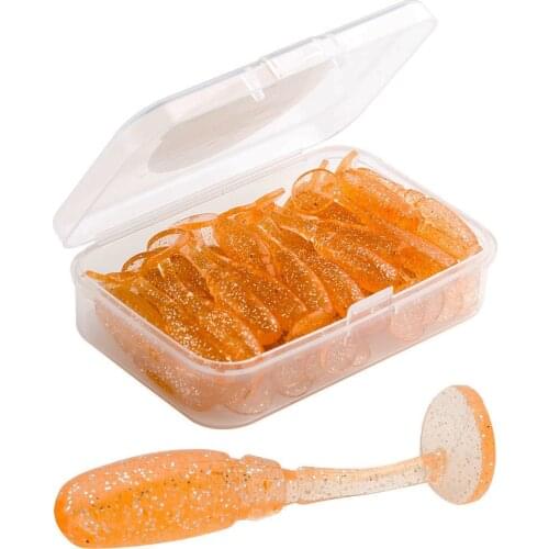 20/40Pcs Fishing Soft Lure Shad Wobbler Bait 35mm 0.68g Sea Worm Swimbait Streamer Lure Artificial Baits Spinnerbait Accessories