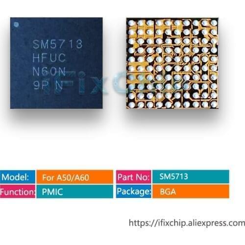 5pcs/lot SM5713 For Samsung A60/A50 Small Power Management Chip PM IC PMIC