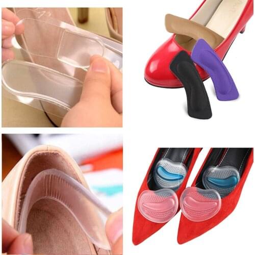 7-1Pair Shoes Insoles Silicone Forefoot Pads Insoles Inserts Anti-Slip Cushion Gel Pad Orthotics Half Yard Insoles Shoes Sticker