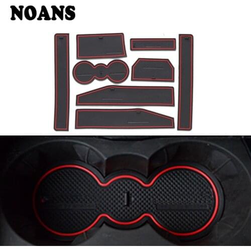 8pcs For Range Rover Evoque 2012 2013 2014 2015 2016 2017 2018 Non-Slip Rubber Interior Car Door Armrest Storage Panel Mat