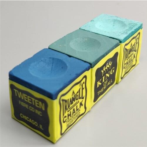 Billard Chalks Pool Chalks 2 pcs Triangle Chalks Tweeten Professional Carom Pool Snooker Blue Green Chalks Billiard Accessories