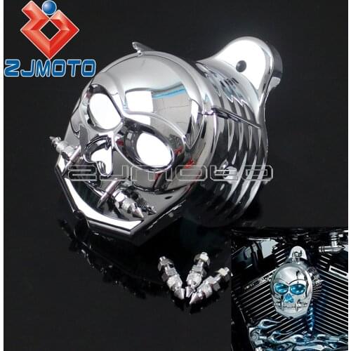 Zombie Horn Cover Custom For Harley Horn Cover Equipped with Cowbell Horn 7719 1995-2016 Motorcycle Accessories