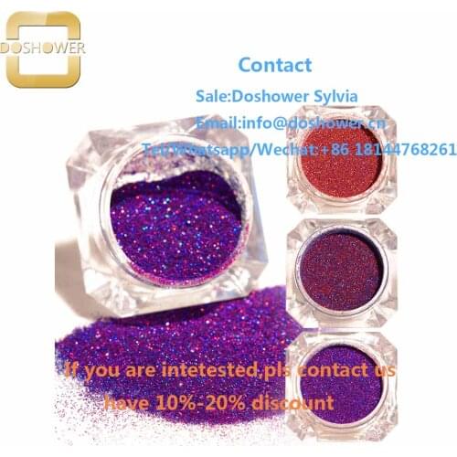 Color acrylic powder with bulk glitter powder for nail art glitter powder