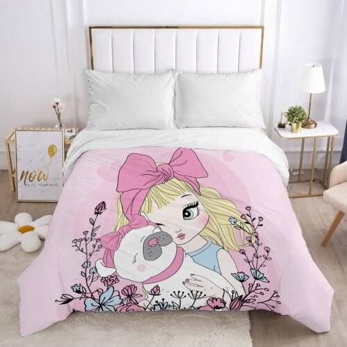 Cartoon Childrens Duvet cover Quilt/Blanket/Comfortable Case Bedding for kids baby boy girls 140x200 240x220 for Home Car dog