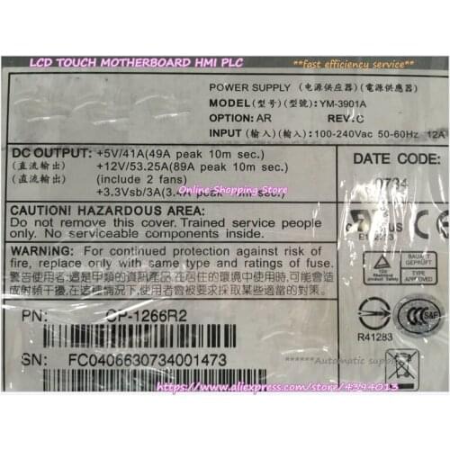 For FAS2050 Disk Array Cabinet Power Supply YM-3901A CP-1266R2 114-00041+C4