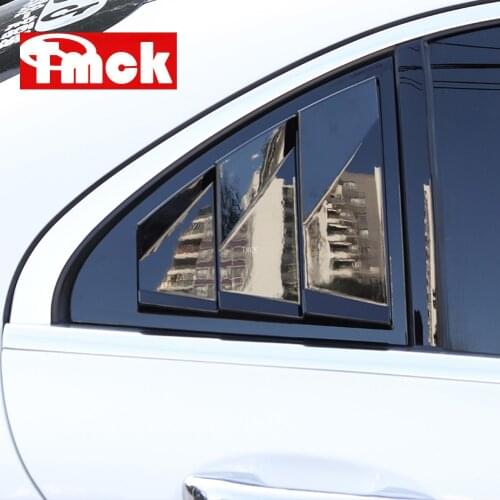 For Mercedes Benz A Class W176 CLA C Class W117 C117 W205 Car Rear Door Louver Window Triangle Shutters Trim Sticker Accessories
