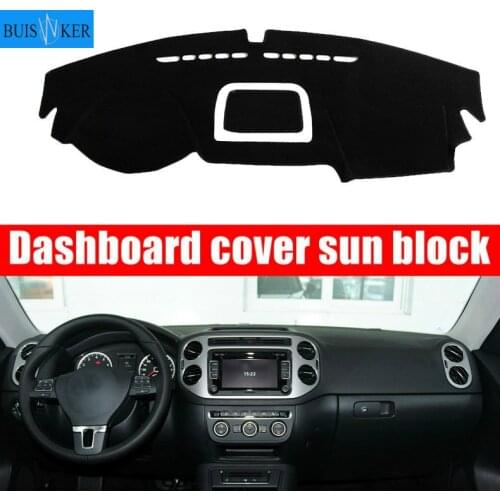 For Volkswagen VW Tiguan 2009-2015 Car Dashboard Cover Mat Dashmat Pad Anti-UV Sun Shade Instrument Panel Carpet Car Accessories