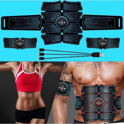 Home Gym EMS Trainer Muscle Stimulator Massage Abdominal Electrostimulation Body Abdomen Hip Trainer Toner Fitness Equipment