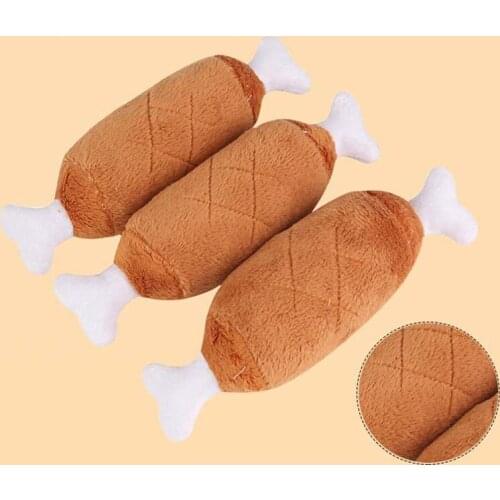 Chicken Leg Like Dog Chew Toys Fall Winter Sounding Pet Supplies Cat Product Small Dog Chihuahua Animal Plush Toy Drop Shipping