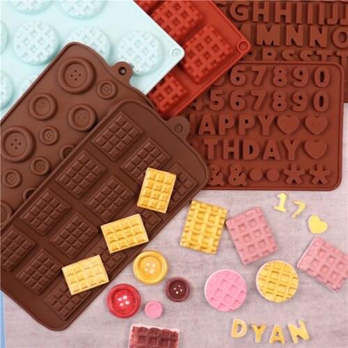 Many Kinds Cake Decorating Tools DIY Food Candy Waffles Cookie Chocolate Shape Fondant Cake Silicone Molds Creative DIY Mold