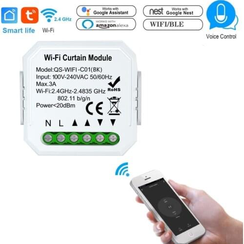 Tuya Smart WiFi DIY Curtain Switch Module Motorized Roller Shutter Smart Life Voice Control Works With Alexa Echo Google Home