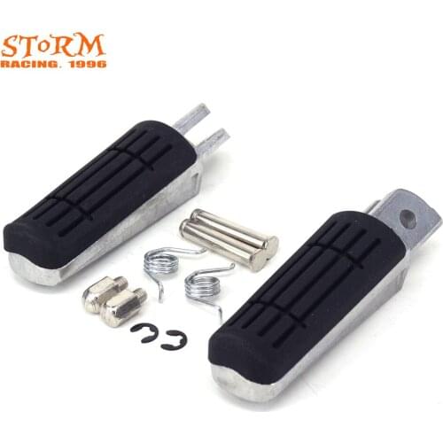 Motorcycle Front Foot Pegs Footrest Pedals Aluminum For TDR125R FZ6Fazer S2 Naked FZR600 R FZS600 XJ600 N S Diversion YZF600R6