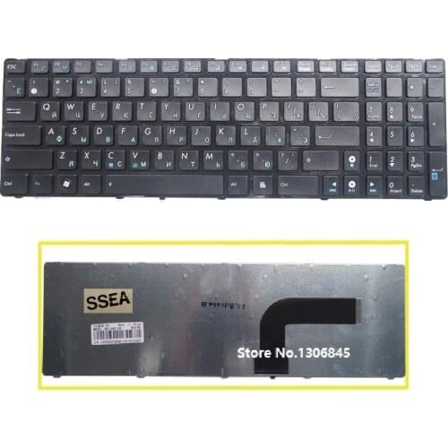 SSEA NEW Russian Keyboard For Asus N53SV N53SN N53NB N60 N70 N70SV N71 N71V N51 N51A N51V X54C X54X X54 X54H X54L RU Keyboard