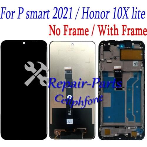 6.67 inch New Full LCD DIsplay + Touch Screen Digitizer Assembly + Frame Cover For Huawei P Smart 2021 / Honor 10X Lite /Y7A