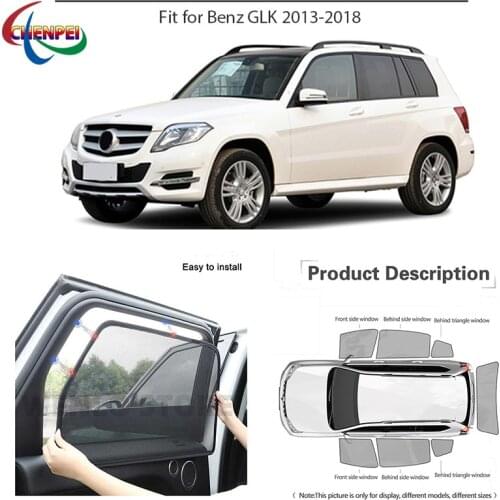 For Mercedes-Benz GLK Car Full Side Windows Magnetic Sun Shade UV Protection Ray Blocking Mesh Visor Car Decoration Accessories