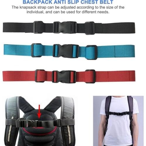 3 Colors Adjustable Childrens Outdoor Backpack Shoulder Strap Fixed Belt Strap Non-slip Pull Belt Bag Chest Strap