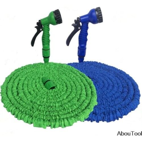 Garden Hose Pipe Water Hose Set Expandable Magic Hose 7 Patterns Water Gun Car Washing Expandable Magic Flexible Water Hose set