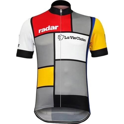 LA VIE CLAIRE Retro Cycling Jersey lattice Top SHORT SLEEVE Road Bicycle Clothing Bike Wear FULL ZIP