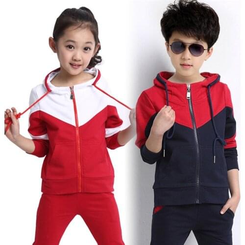 High Quality!Kids Girls Autumn and spring Two piece Sweatshirts+Long pant Suit 2020 New Kids Clothes Girls Sports Suit