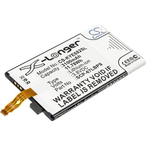 Cameron Sino Mobile SmartPhone Replacement Li-ion Battery 3100mAh For 5AAXBT099GEA ZTE DuraForce Pro, E6810 Free Tools