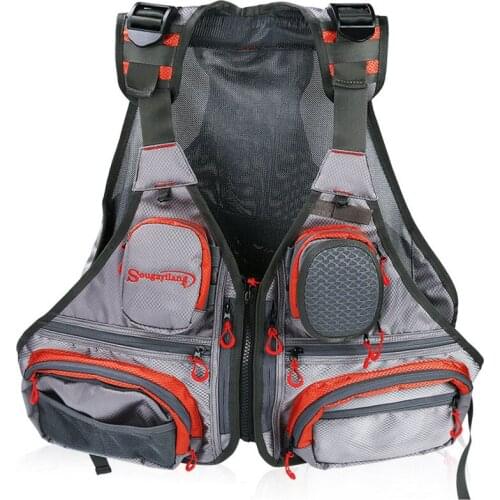 1PC Fishing Vest Fly Fishing Adjustable Size Fishing Packs for Men Women TOPIND Fishing fly Vest