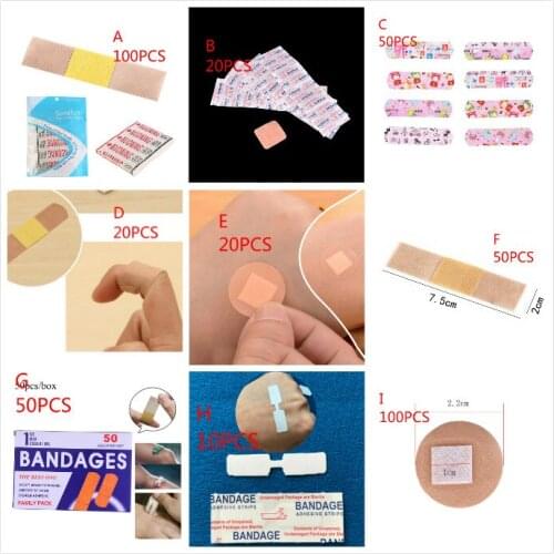 10/20/50/100pcs Waterproof Breathable Cute Cartoon Band Aid Hemostasis Adhesive Bandages First Aid Emergency For Kids Children