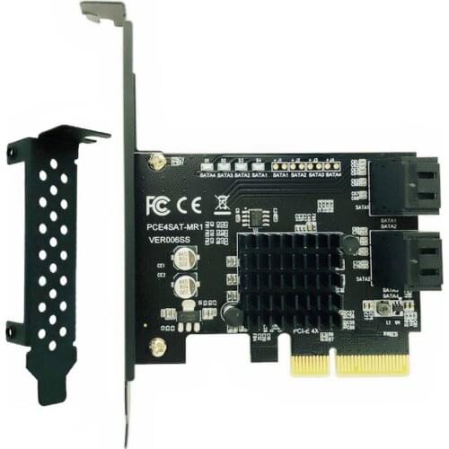 4 Port SATA3.0 Slot Extension Card Graphics Card Adapter Card Cable Plug And Play Computer Accessories