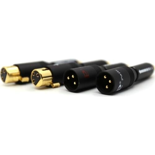 4pcs hi-end Pailiccs Silver plated XLR plugconnector to RCA Female connectors